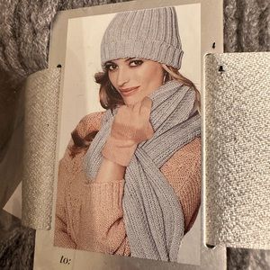 NWT NEW YORK & COMPANY 3 PC Hat Gloves Scarf Wrapped Set Non-Sized